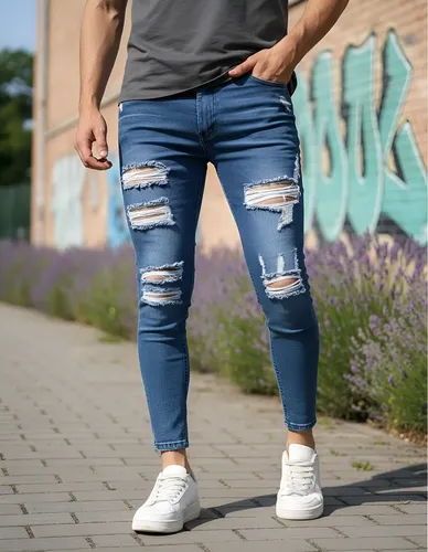 Jeans Chupin  De Hombre Cerro/Mencia