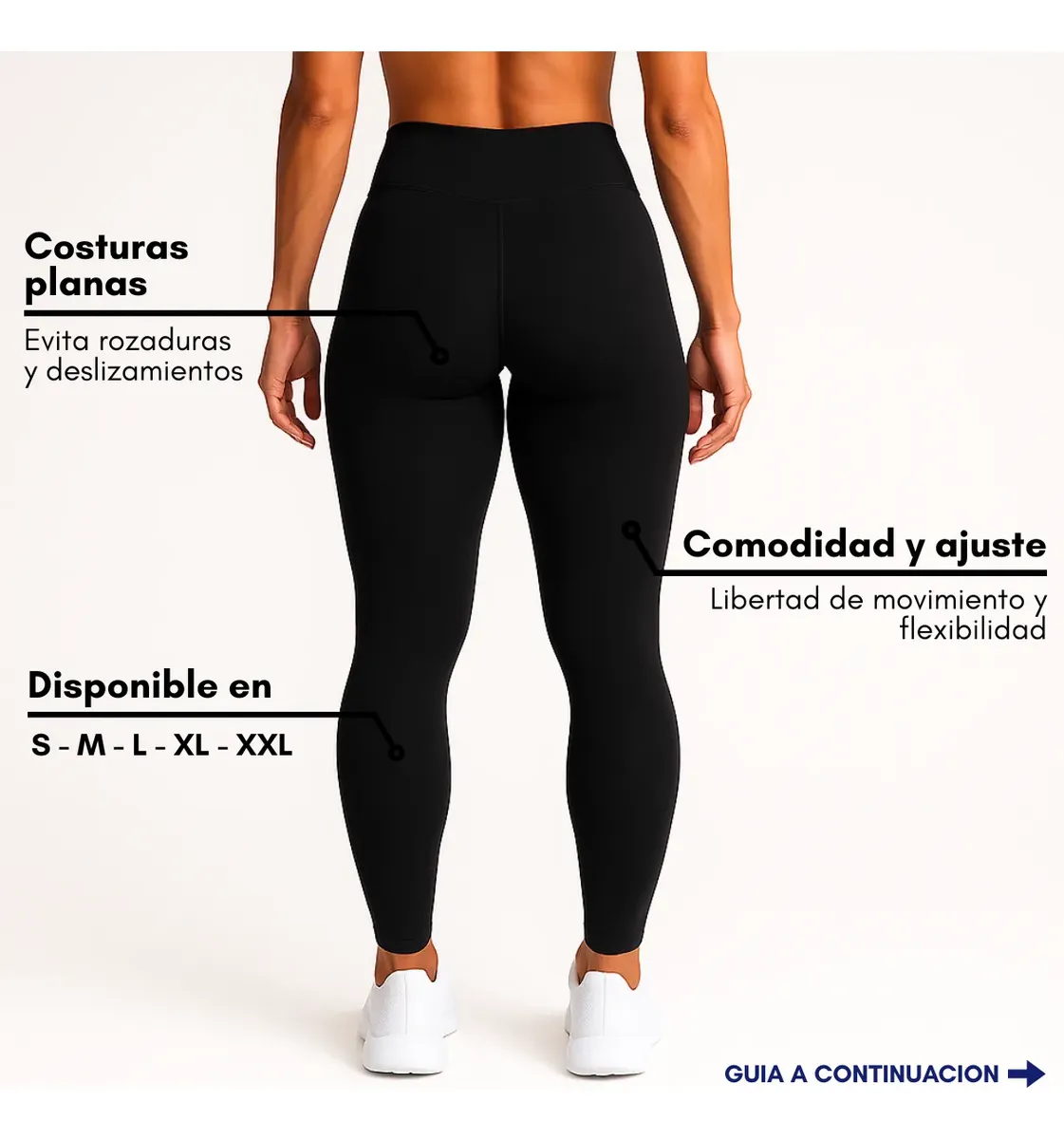 Calza Larga Chica Que Corre Chupin T.5 Negra